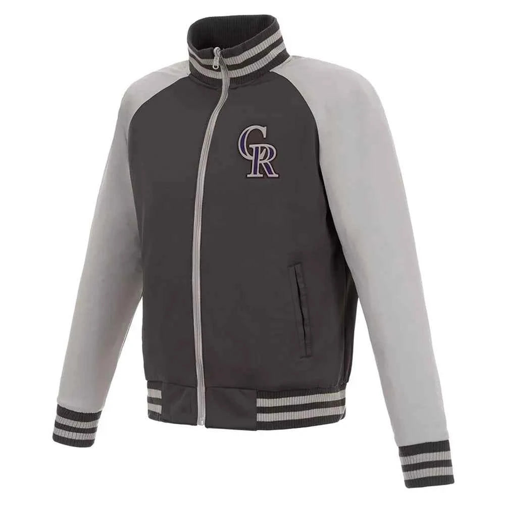 Colorado Rockies Track Gray Jacket