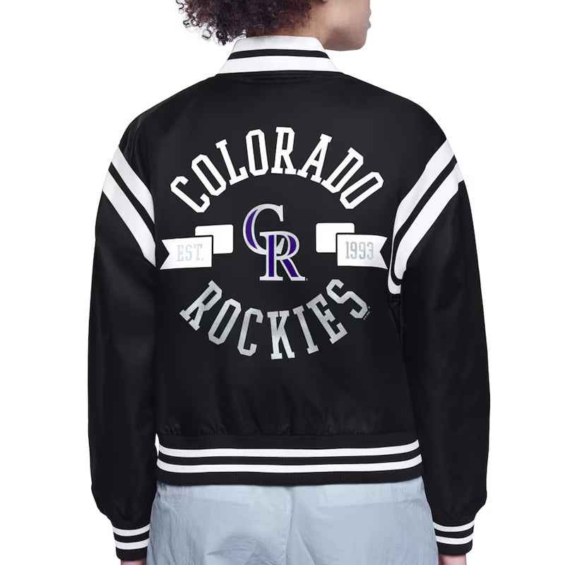 Colorado Rockies Varsity Satin Jacket