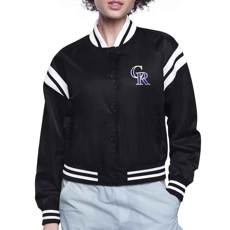 Colorado Rockies Varsity Satin Jacket