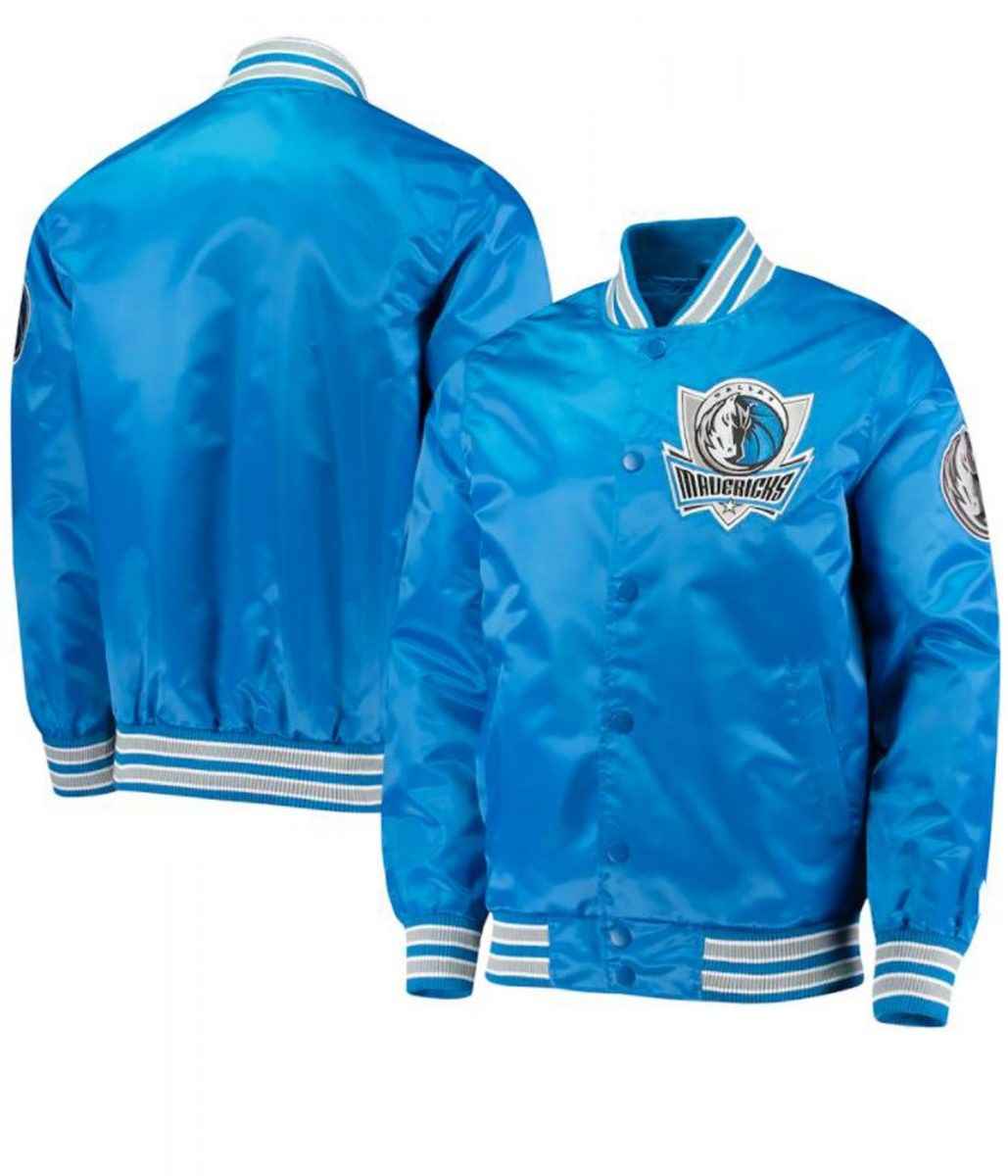 Dallas Mavericks Blue Satin Jacket