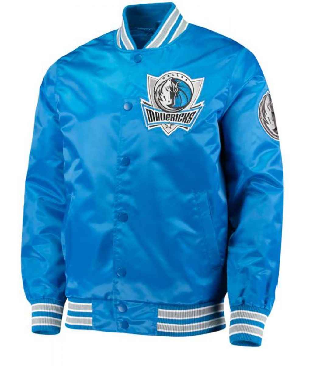 Dallas Mavericks Blue Satin Jacket
