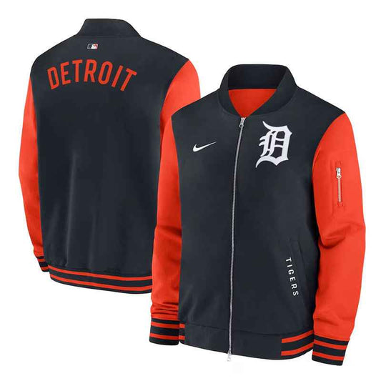 Detroit Tigers Dugout Bomber Full-Zip Jacket