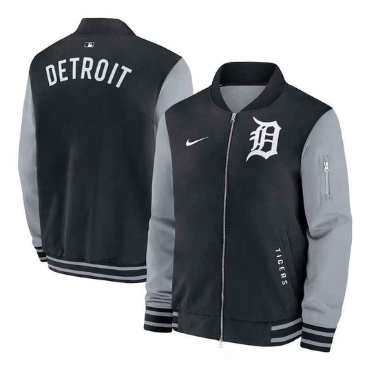 Detroit Tigers Dugout Bomber Full-Zip Jacket