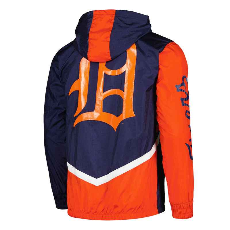 Detroit Tigers Undeniable Navy Full-Zip Windbreaker Jacket