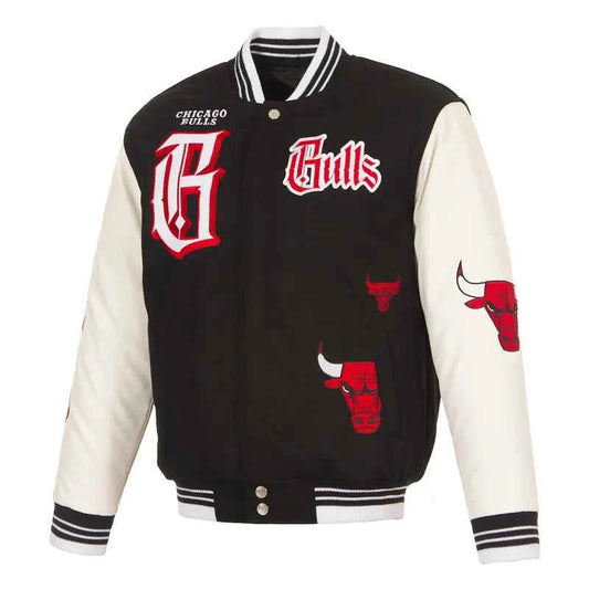 Gothic Chicago Bulls Varsity Jacket