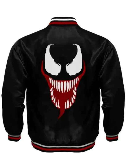 Venom Black Varsity Jacket (Replica -Inspired Design)