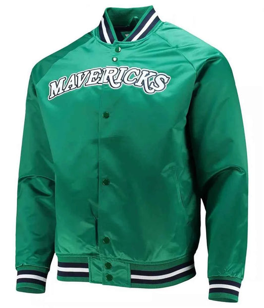 Hardwood Classics Dallas Mavericks Green Jacket
