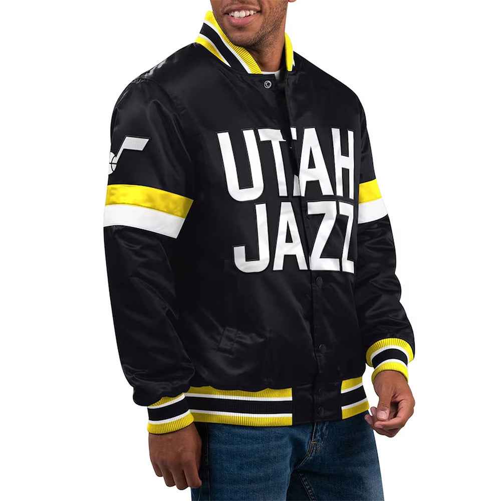 Home Game Utah Jazz Black Jacket