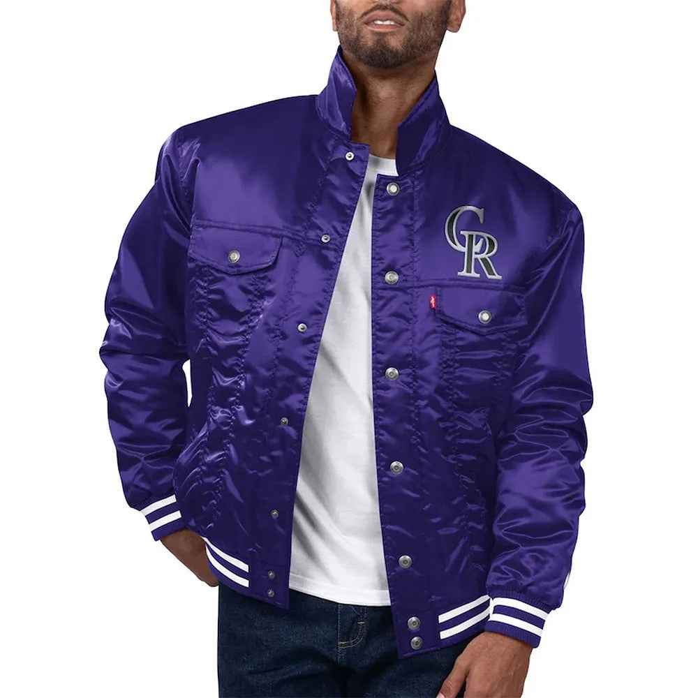 MLB Colorado Rockies Premium Trucker Jacket
