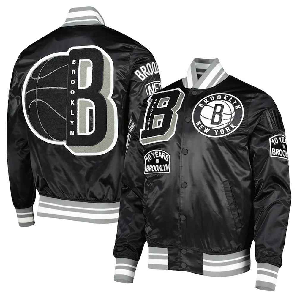 Mash Up Capsule Brooklyn Nets Satin Jacket
