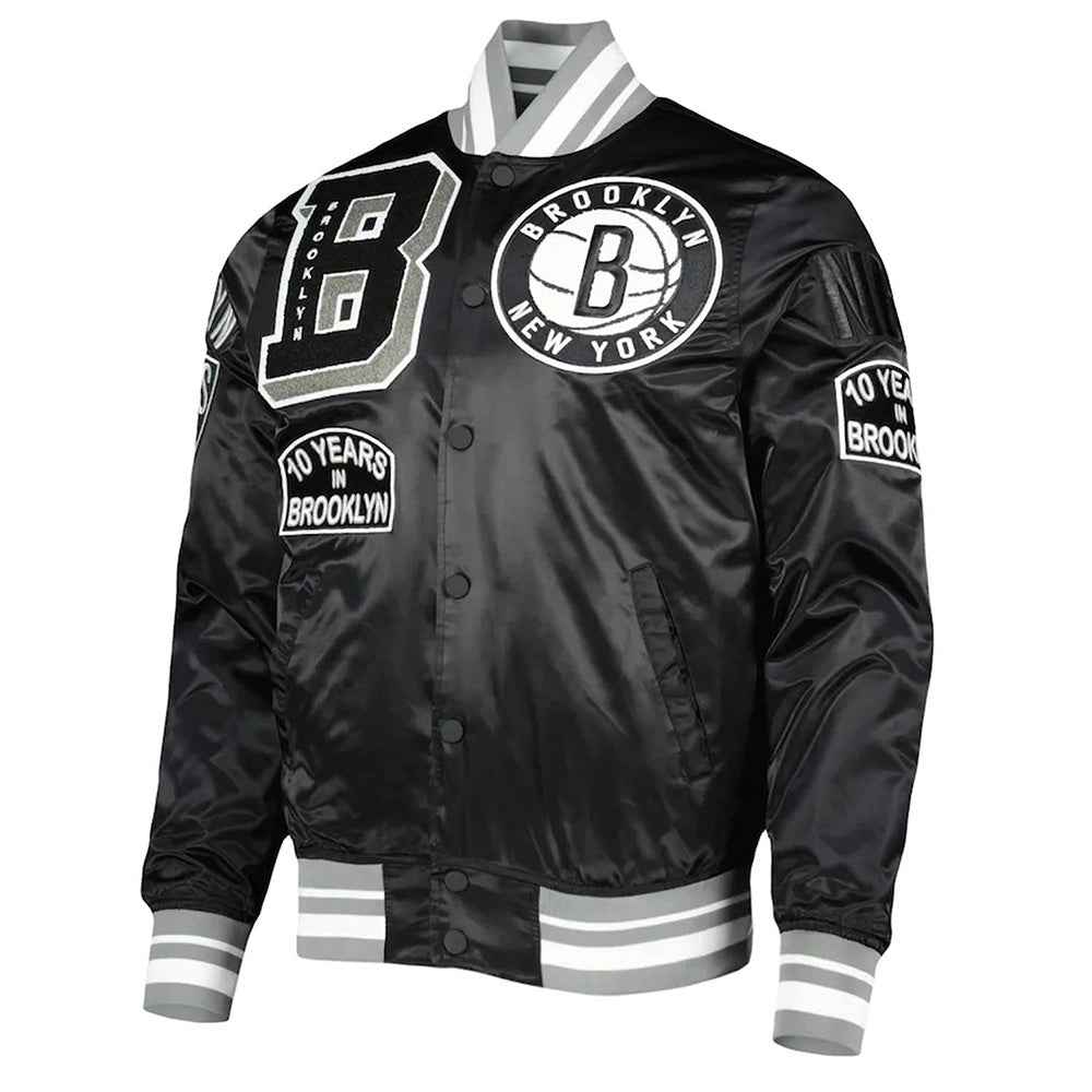 Mash Up Capsule Brooklyn Nets Satin Jacket