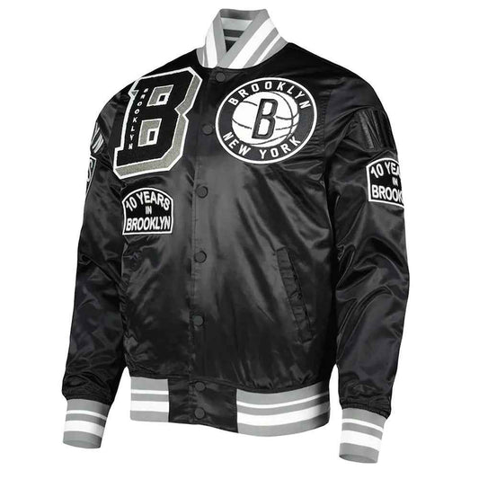 Mash Up Capsule Brooklyn Nets Satin Jacket