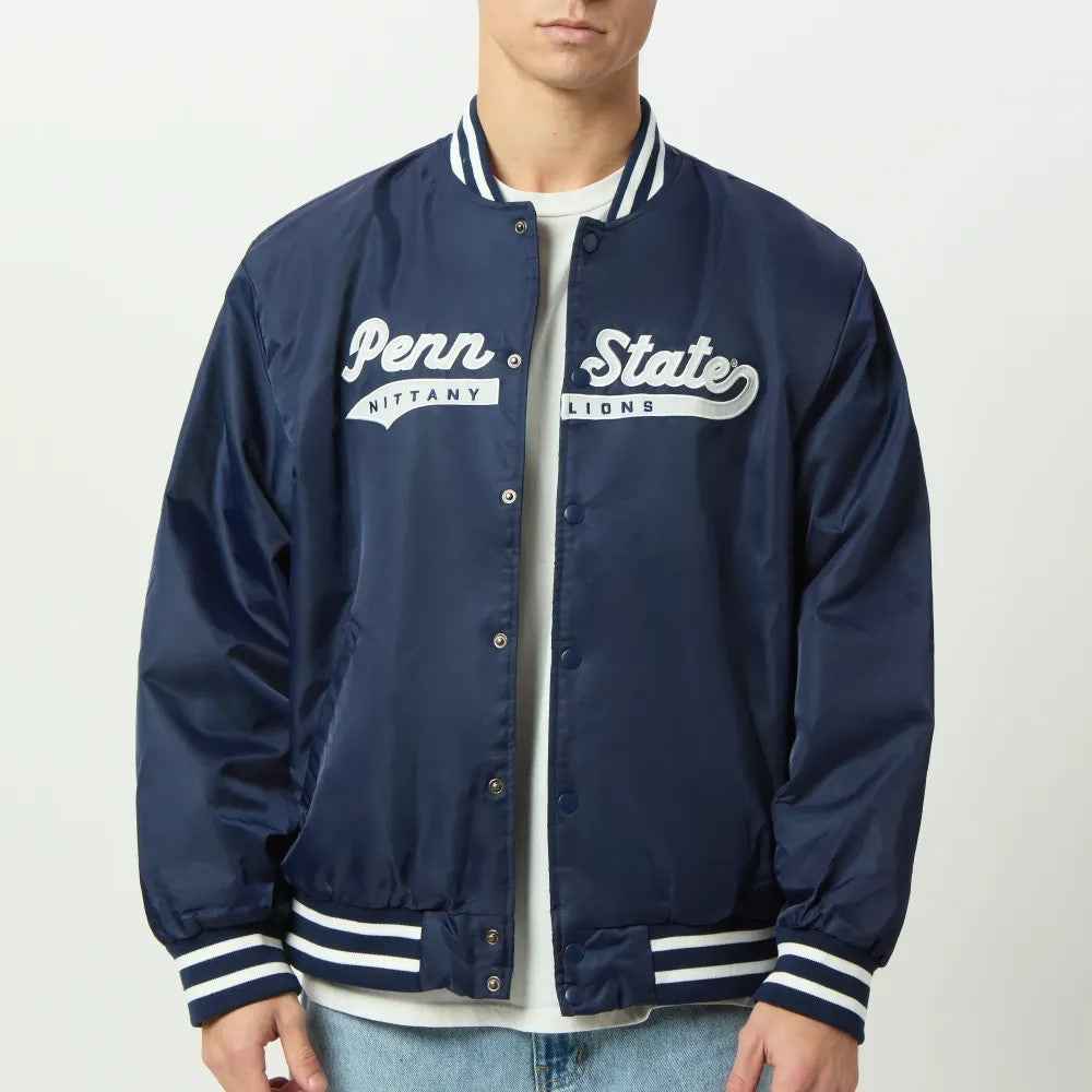 Men’s Penn State Nittany Lions A-Game Satin Varsity Jacket
