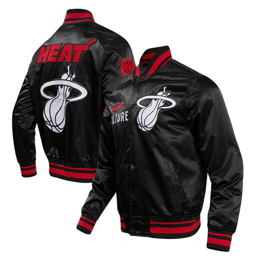 Miami Heat 2023/24 City Edition Black Satin Jacket