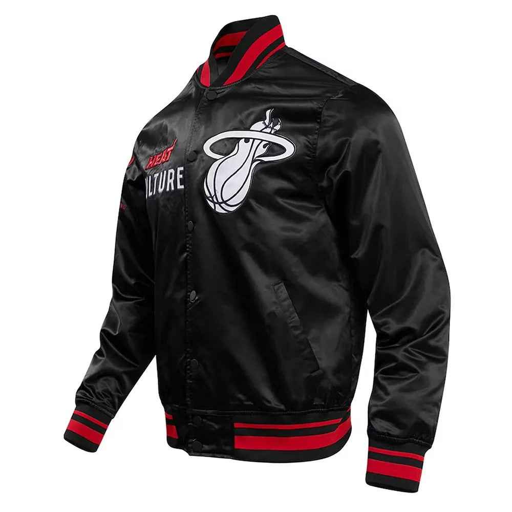 Miami Heat 2023/24 City Edition Black Satin Jacket