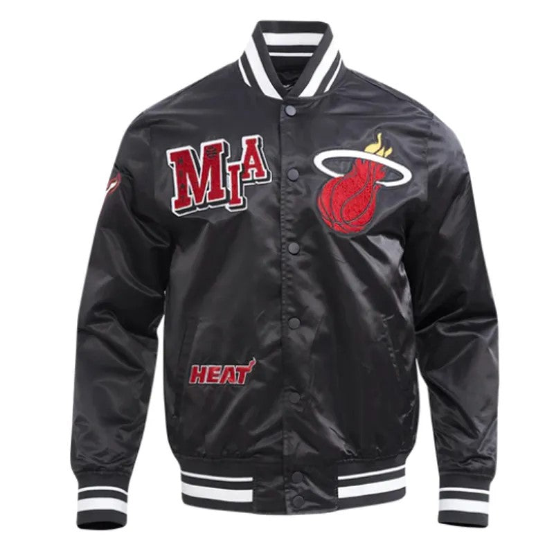 Miami Heat Satin Jacket – Front View