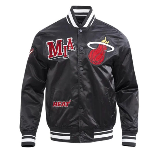 Miami Heat Satin Jacket – Front View