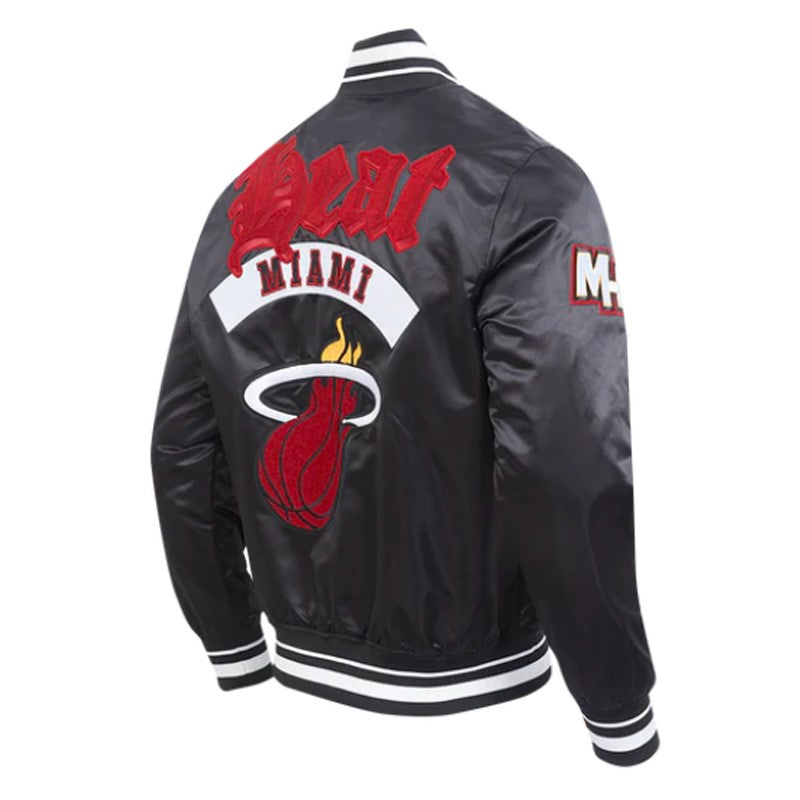 Miami Heat Satin Jacket – Side View