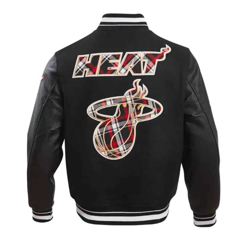 Miami Heat Prep Varsity Wool/Leather Jacket