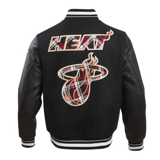 Miami Heat Prep Varsity Wool/Leather Jacket