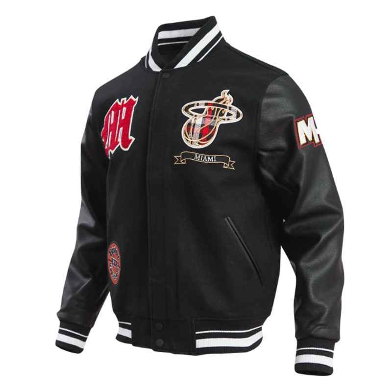 Miami Heat Prep Varsity Wool/Leather Jacket