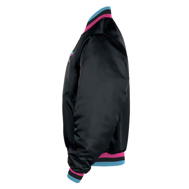 Miami Heat Remix Courtside Black Bomber Jacket