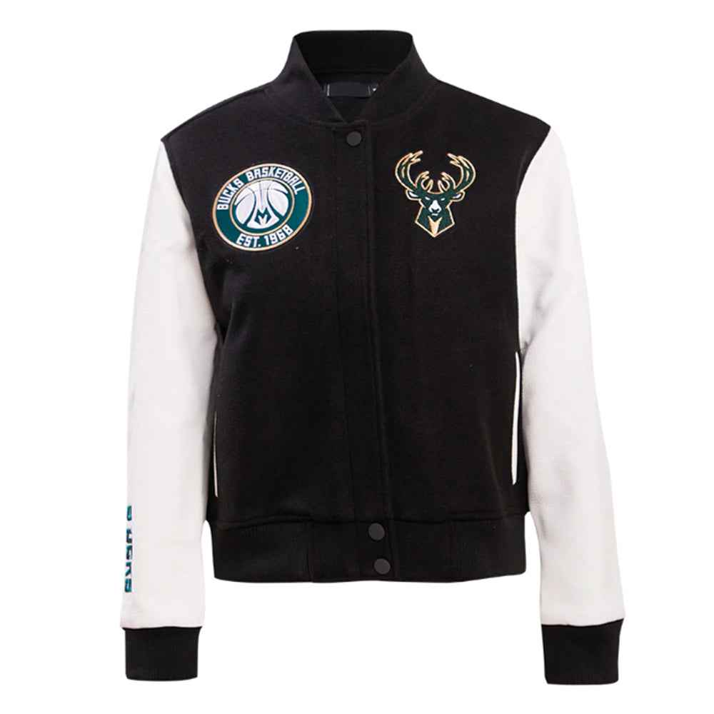 Milwaukee Bucks Classic Varsity Wool/Leather Jacket