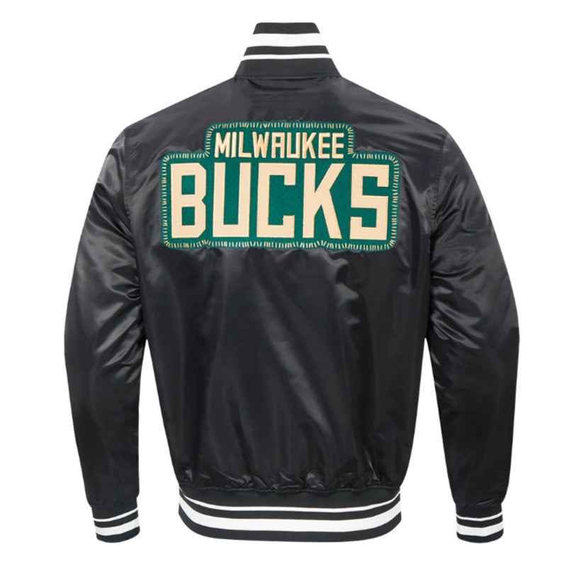 Milwaukee Bucks Diy Pick Stitch Classic Rib Satin Jacket