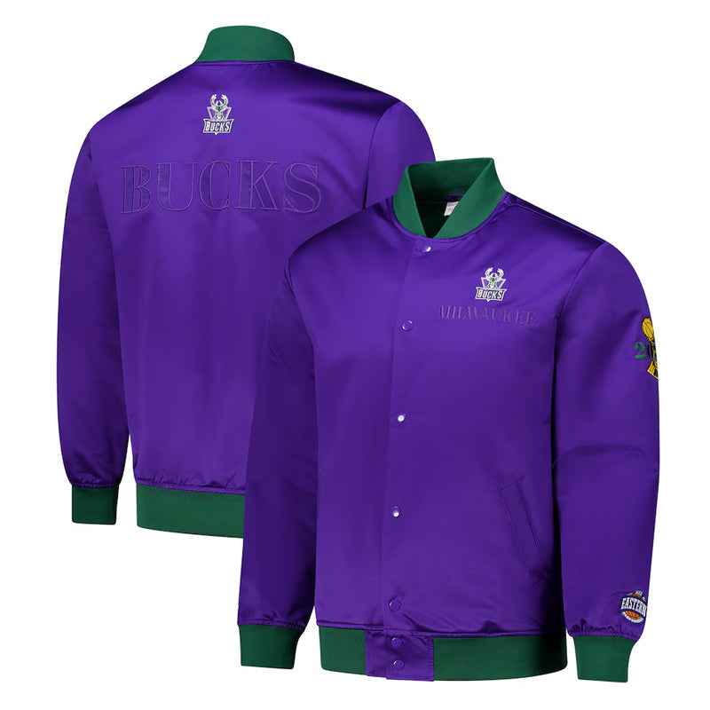 Milwaukee Bucks OG 3.0 Lightweight Purple Satin Jacket