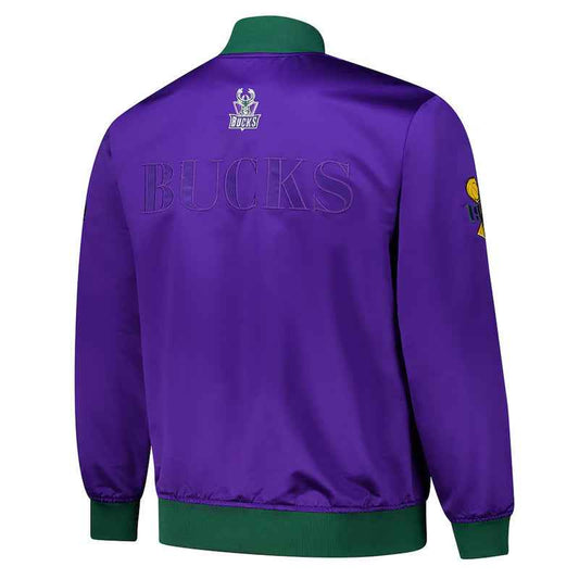 Milwaukee Bucks OG 3.0 Lightweight Purple Satin Jacket
