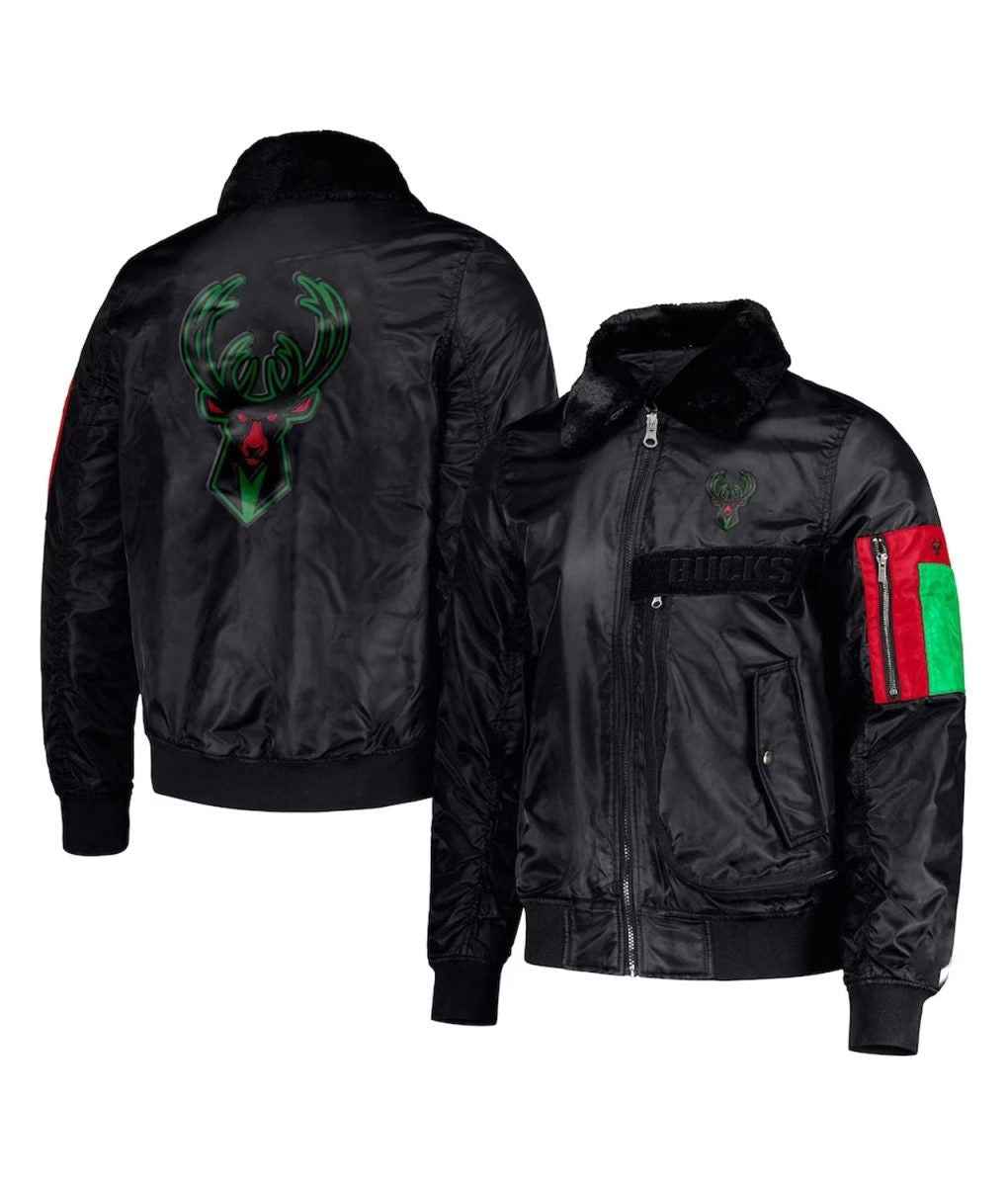Milwaukee Bucks Ty Mopkins Black Jacket
