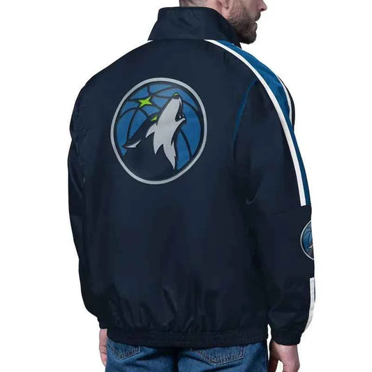Minnesota Timberwolves Freestyle Blue Lightweight Full-Zip Jacket