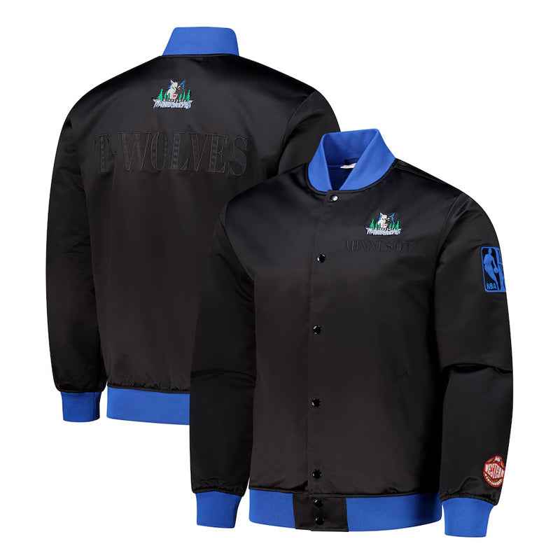 Minnesota Timberwolves OG 3.0 Lightweight Black Satin Jacket