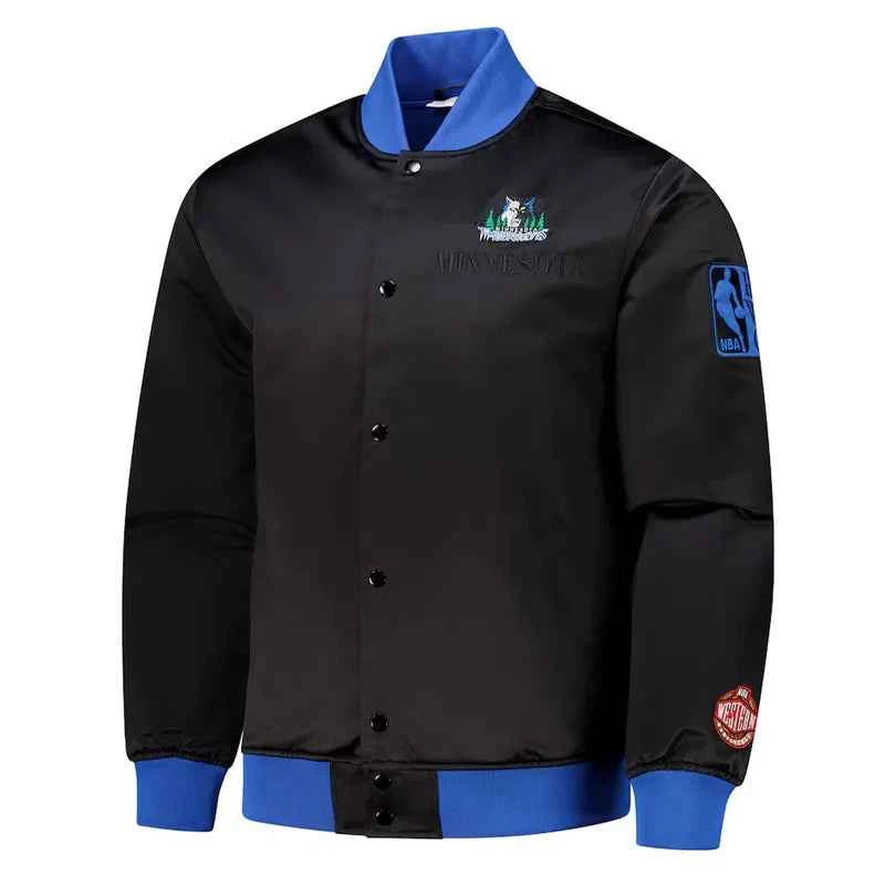 Minnesota Timberwolves OG 3.0 Lightweight Black Satin Jacket
