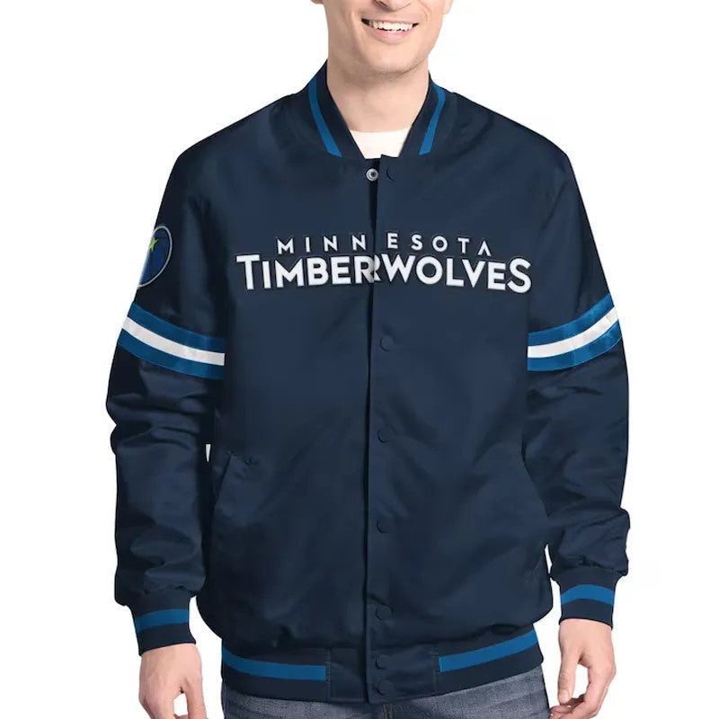 Minnesota Timberwolves Varsity Jacket – Back View
