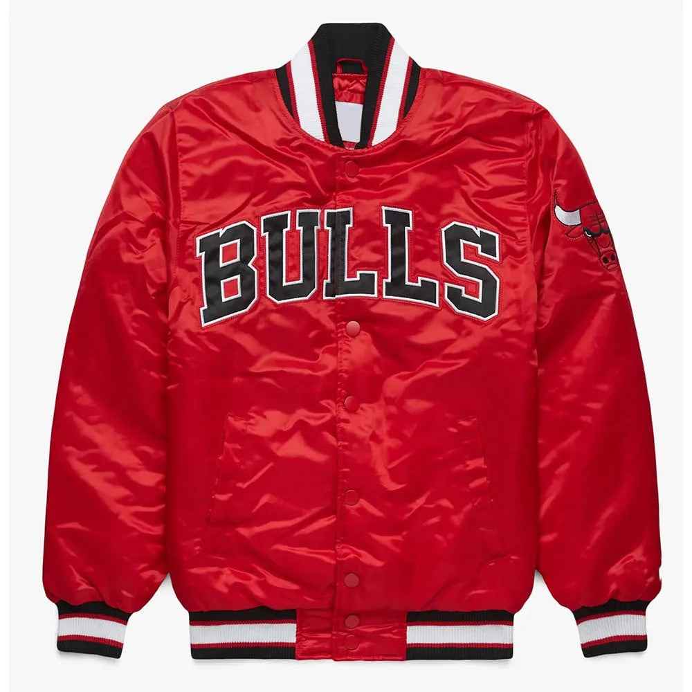 NBA Chicago Bulls Classic Satin Red Jacket