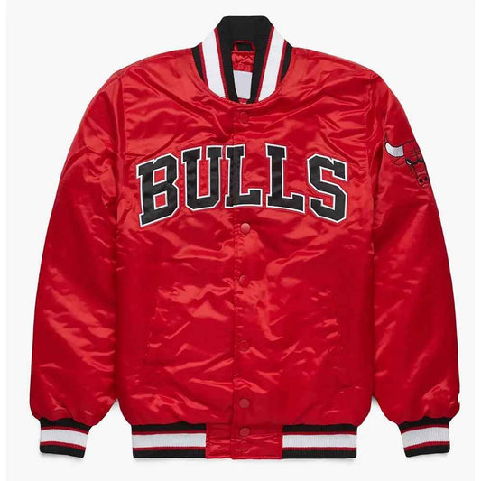NBA Chicago Bulls Classic Satin Red Jacket