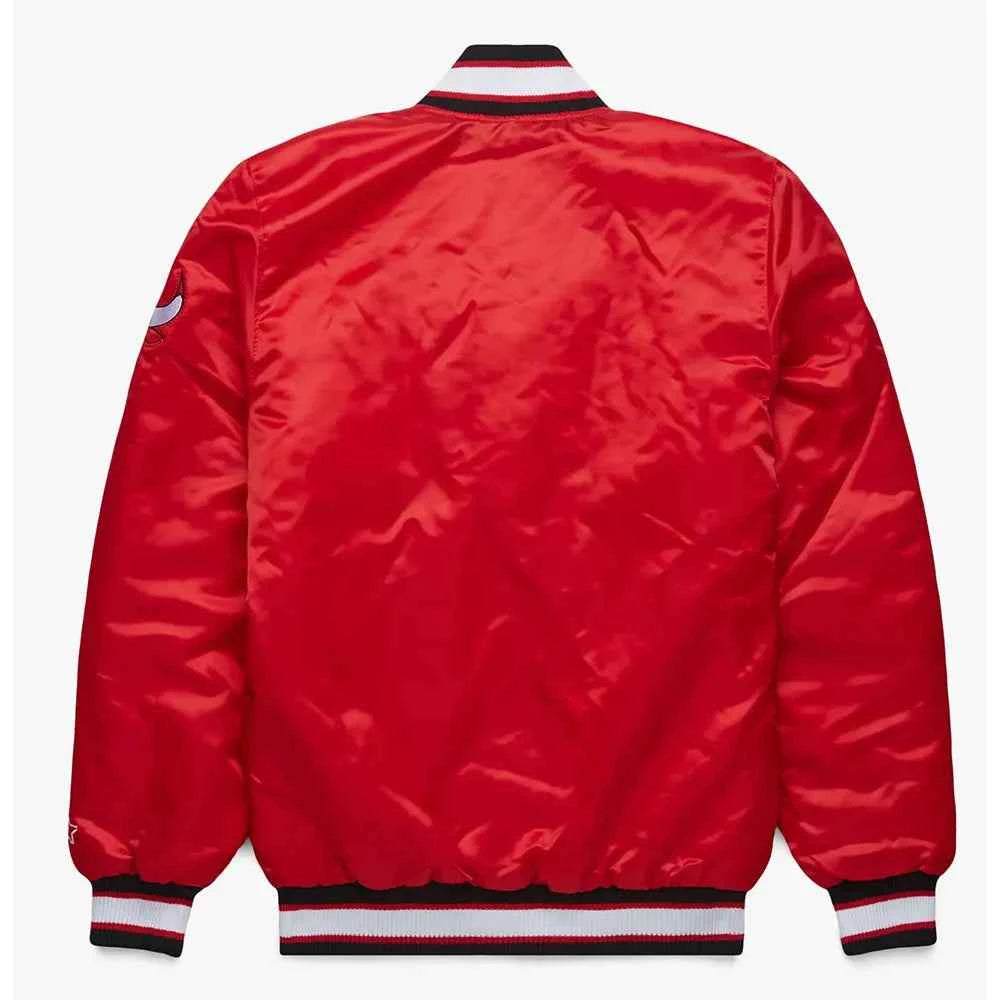 NBA Chicago Bulls Classic Satin Red Jacket
