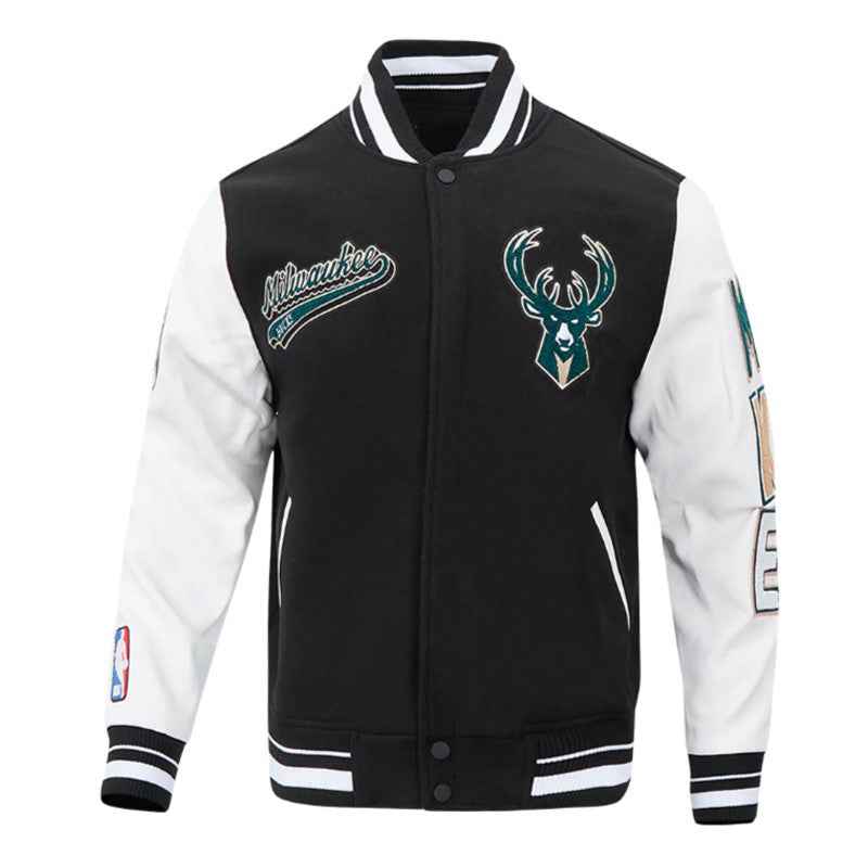 NBA Milwaukee Bucks Classic Rib Varsity Jacket