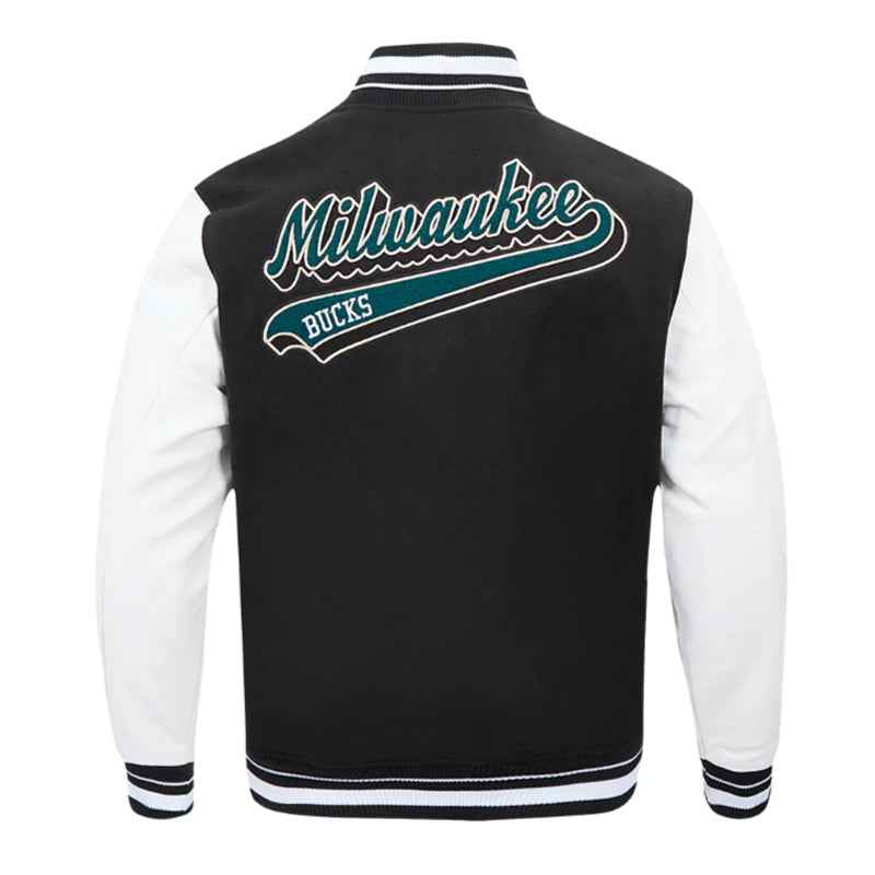NBA Milwaukee Bucks Classic Rib Varsity Jacket