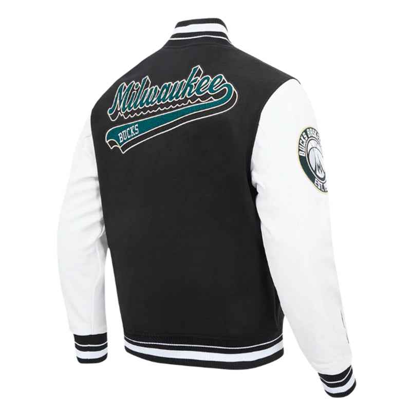 NBA Milwaukee Bucks Classic Rib Varsity Jacket