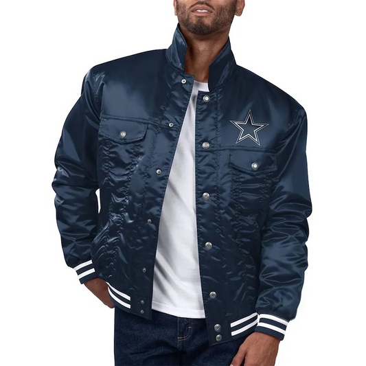 NFL Dallas Cowboys Silver Tab Trucker Jacket