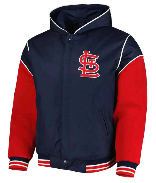 Navy/Red St. Louis Cardinals Hoodie Jacket