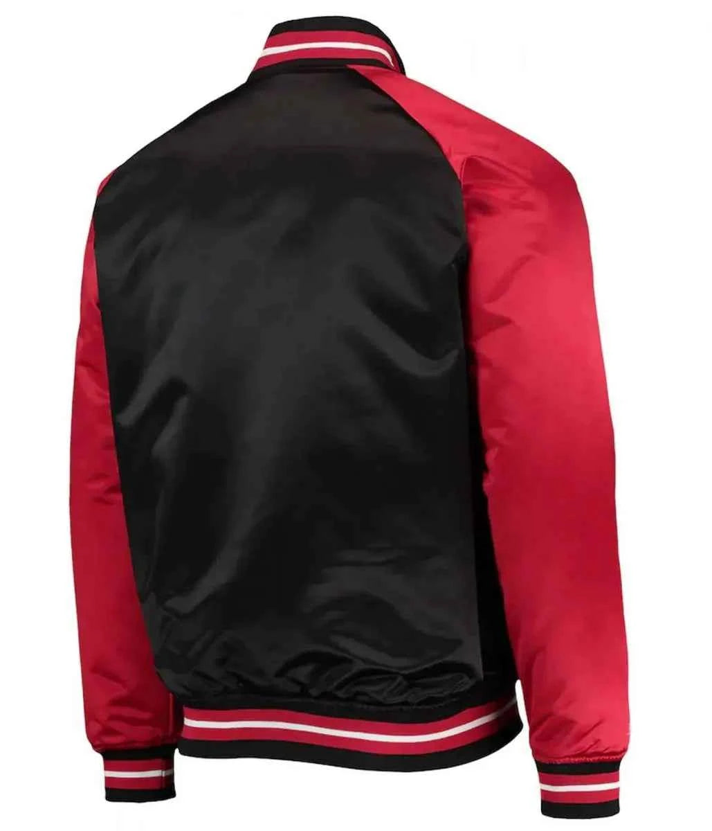 Philadelphia 76ers Classics Reload 3.0 Black Red Satin Jacket