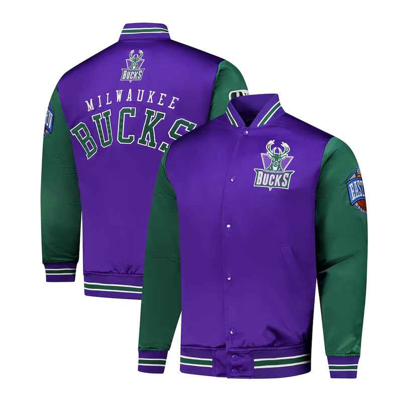 Primetime Milwaukee Bucks Purple and Green Jacket