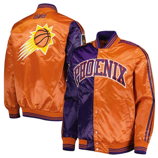 Phoenix Suns Purple Satin Jacket – Front View