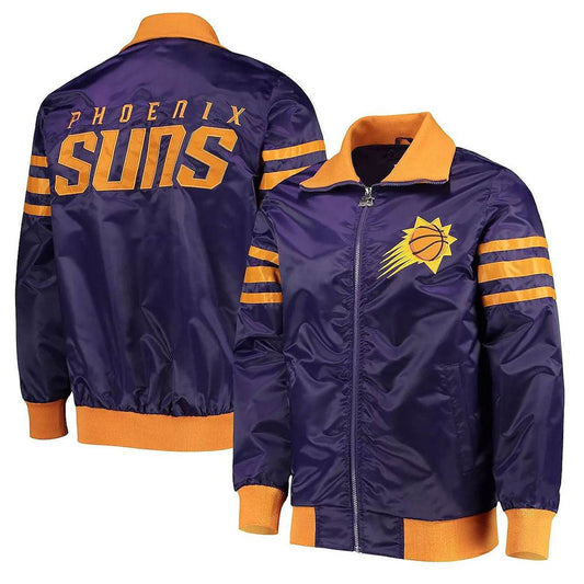 Phoenix Suns Purple Varsity Jacket – Front View