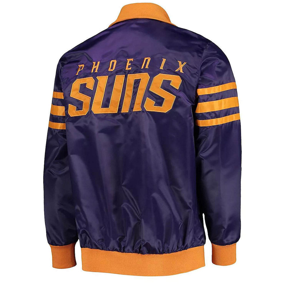 Phoenix Suns Purple Varsity Jacket – Back View