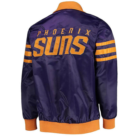 Phoenix Suns Purple Varsity Jacket – Back View