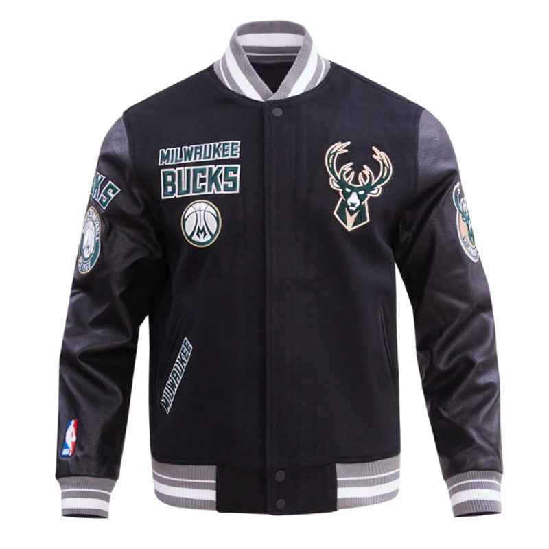 Retro Milwaukee Bucks Classic Rib Varsity Jacket